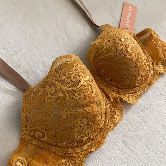 {NWT} ThirdLove | 24/7 Lace Balconette Underwire Bra (38A) - Picture 3 of 16